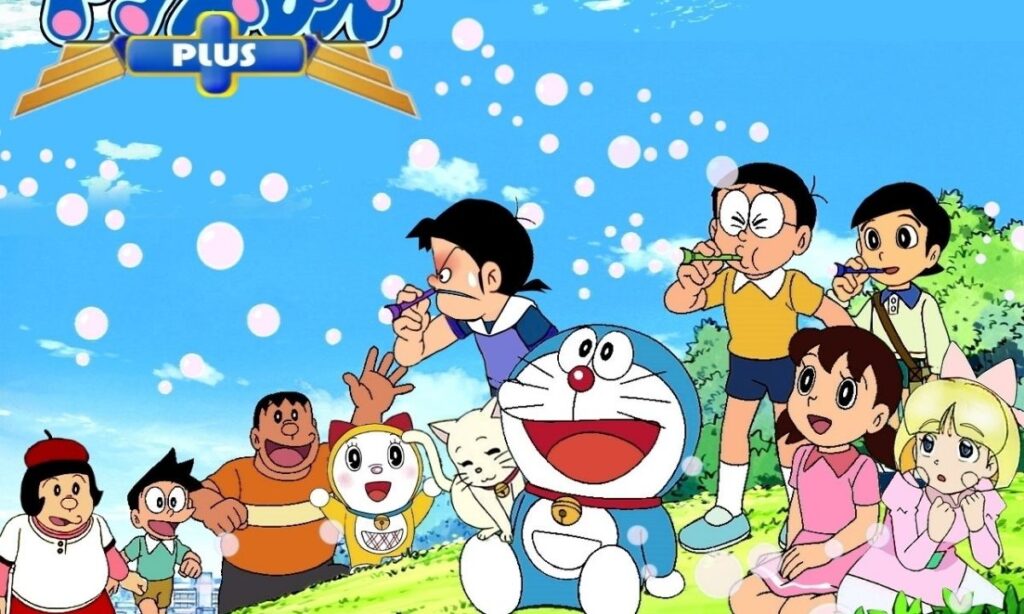 An image of Doraemon having fun in Doraemon