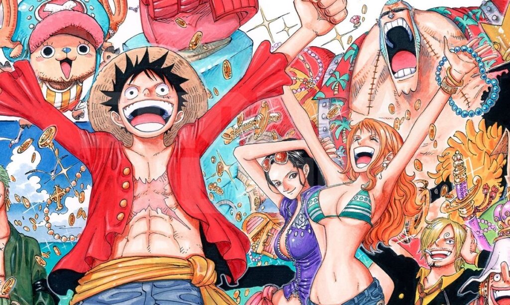 Luffy and his friends, the Straw Hat crew.