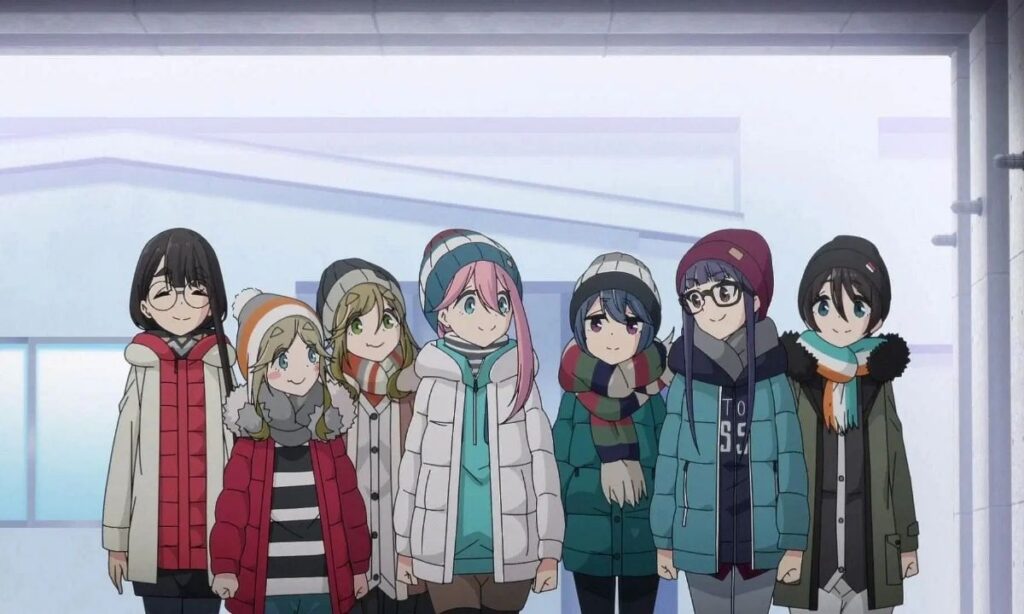 Nadeshiko, Rin, Chiaki, Aoi/the Outdoor Activities Circle in Laid-Back Camp